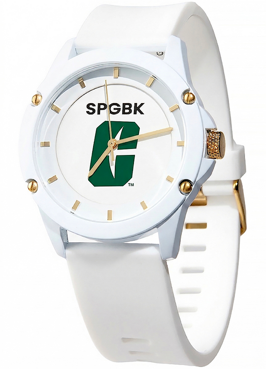 *SPGBK’s UNC Charlotte Quartz White, 44mm - Unisex Watch