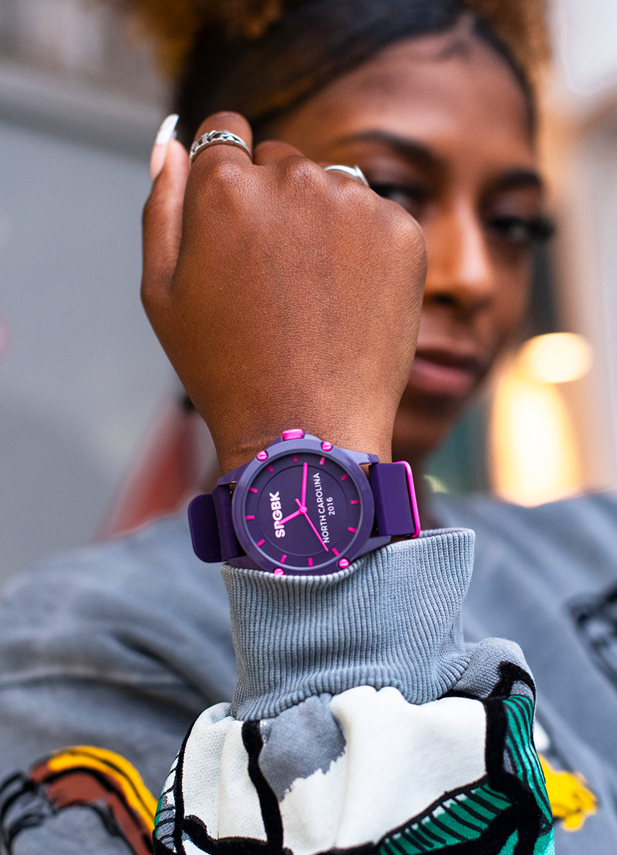 The Montclair, Dragon Fruit Silicone Band 44mm