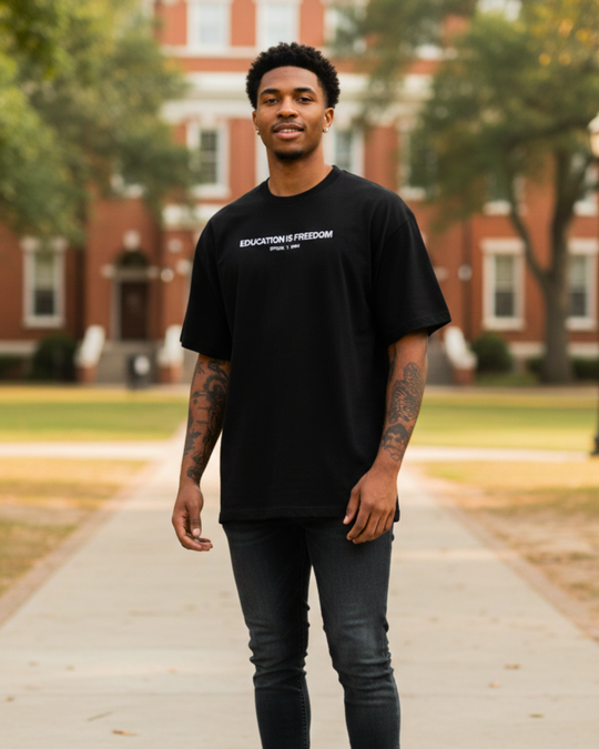 2026 Unisex Black History Month "Education is Freedom" Tee - SPGBK