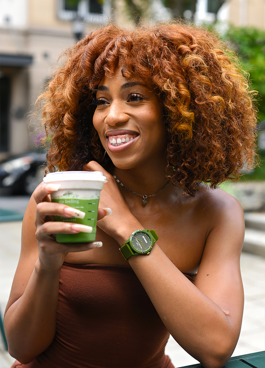 **NEW Matcha, Green Tea & Gold Unisex - 44mm